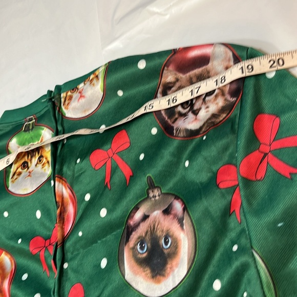 CAT Christmas full body suit Cheer FUNNY Light Up 1 Piece Sleep Suit mens NEW M - Picture 16 of 16